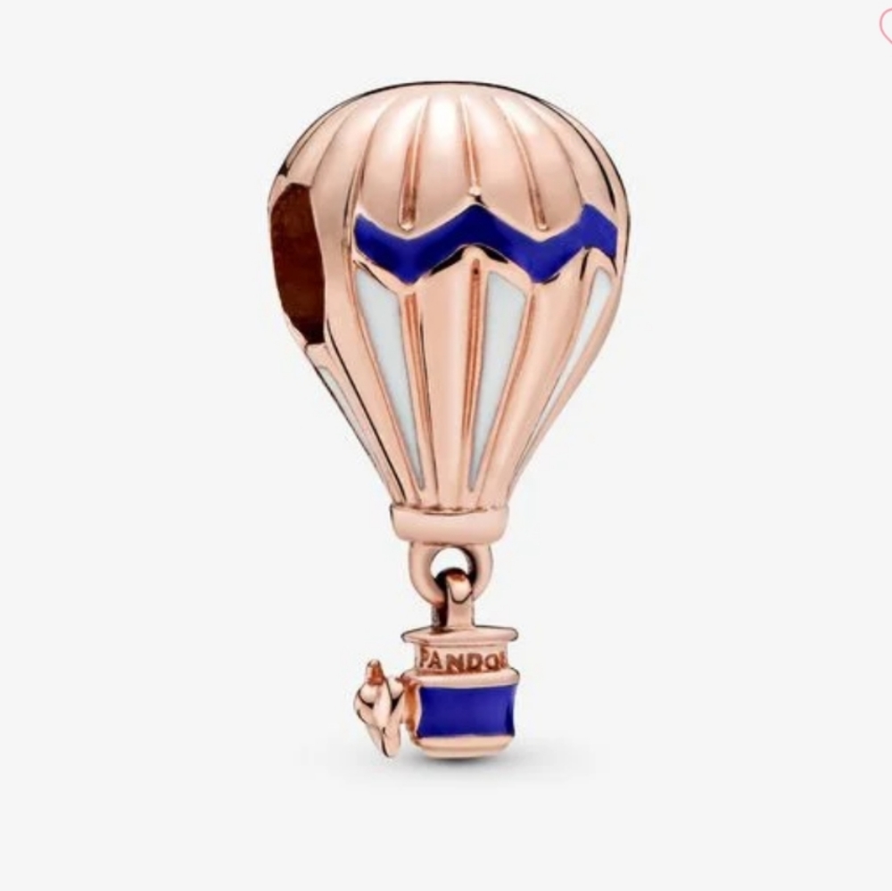 COPY - Pandora Blue Hot Air Balloon Travel Charm